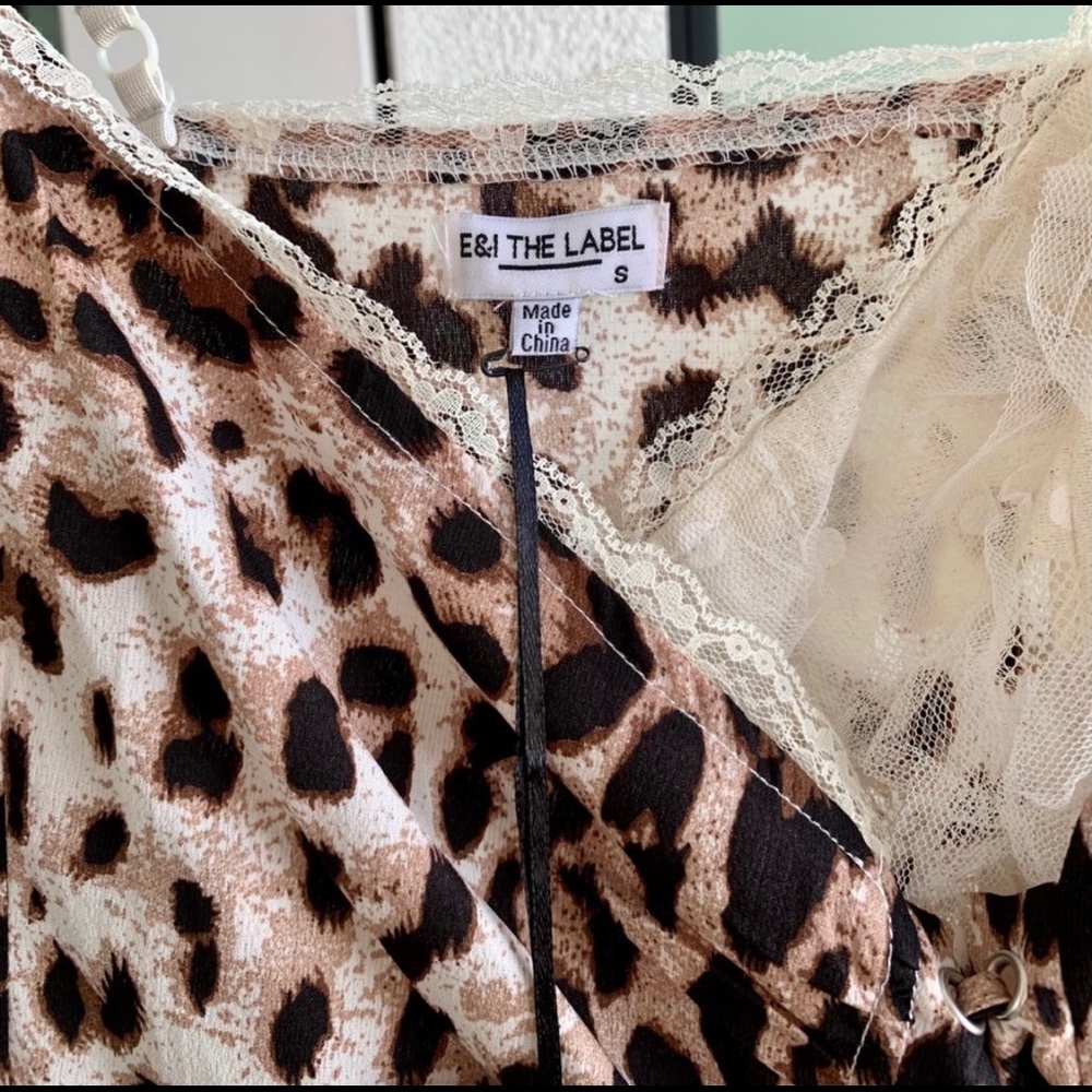 Leopard & Lace Dress, NWT - Picture 4 of 7